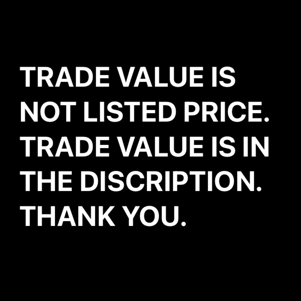 Sale only until midnight Brooklyn time zone. Not excepting offers. TRADE RULES